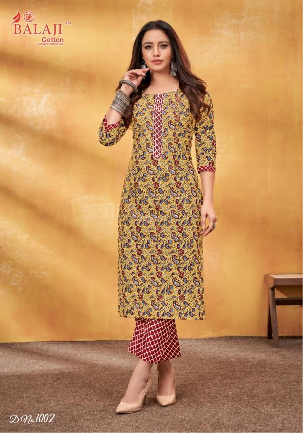 balaji shanaya vol-1 Cotton Designer kurti with pant Collection